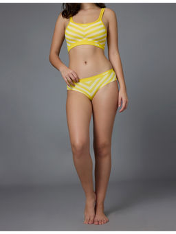 FEIER - Yellow Chevron Ribbed Hipster