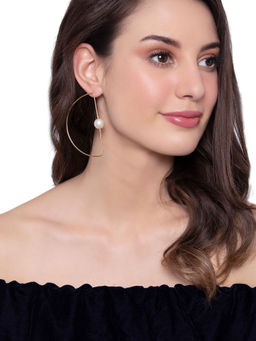 Shoshaa - Gold-Plated Geometric Drop Earrings