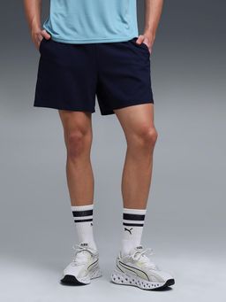 Puma - Blue Polyester Solid Shorts