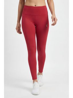 Zivame - Red Polyester Solid Tights