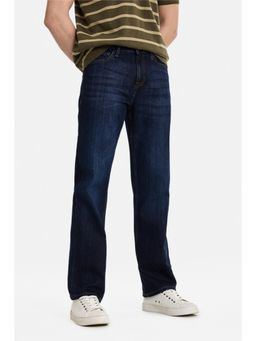 Snitch - Dark Blue Denim Straight Casual Jeans for Men