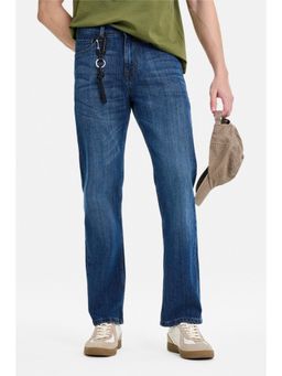 Snitch - Blue Denim Straight Casual Jeans for Men