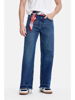 Snitch - Blue Acid Wash Straight Casual Jeans for Men