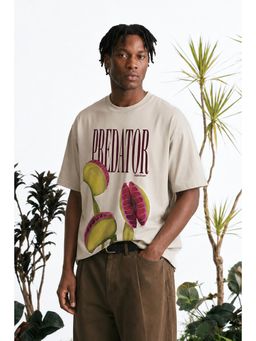 Snitch - Graphic Half Sleeves Boxy Casual T-Shirt for Men