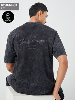 Styli - Men's Oversized Crew Neck Short Sleeve T-Shirt
