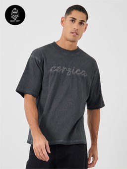Styli - Men's Oversized Crew Neck Short Sleeve T-Shirt