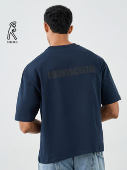 Styli - Men's Oversized Solid Crew Neck Short Sleeve T-Shirt