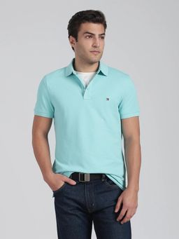 Tommy Hilfiger - Solid Slim Fit Cotton Polo T-Shirt