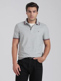 Tommy Hilfiger - Solid Regular Fit Cotton Polo T-Shirt