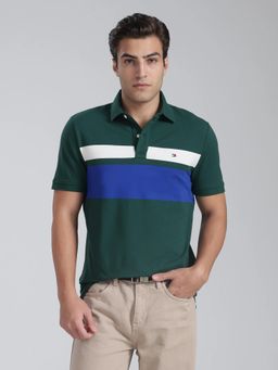 Tommy Hilfiger - Colorblock Regular Fit Cotton Polo T-Shirt