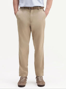 Rare Rabbit - Solid Beige Men's Trouser