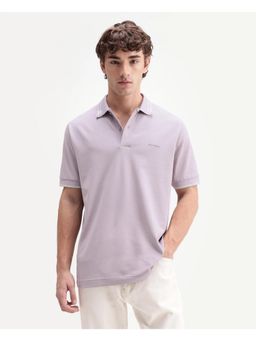 Rare Rabbit - Solid Light Purple Men's Polo T-Shirt