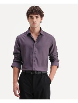 Rare Rabbit - Solid Dusky Purple Men's Shirt