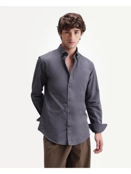 Rare Rabbit - Solid Dark Blue Men's Shirt