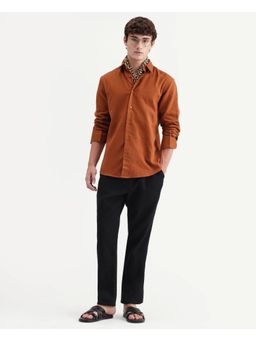 Rare Rabbit - Solid Black Men's Trouser