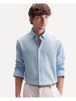 Rare Rabbit - Solid Powder Blue Men's Shirt