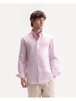 Rare Rabbit - Solid Light Pink Men's Shirt