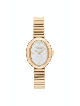 Coach - Sammy Qtz Basic Mini Silver White Color Oval Dial Womens Watch - 14504573 (M)