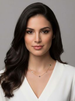 RACHIVA - 18K Gold Plated Multi-Color Bezel Zircon Station Necklace