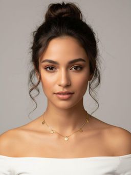 RACHIVA - 18K Gold Plated Daisy Flower Necklace
