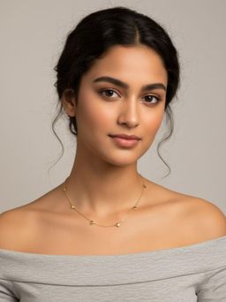 RACHIVA - 18K Gold Plated Mini Heart Charm Necklace