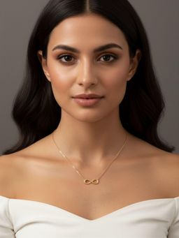 RACHIVA - 18K Gold Plated Infinity Pendant Necklace