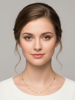 RACHIVA - 18K Gold Plated Multi Heart Station Necklace