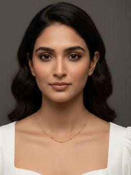RACHIVA - 18K Gold Plated Bead Necklace