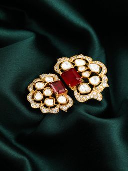 ZEWEL WORKS - Ruby Red Cocktail Ring