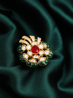 ZEWEL WORKS - Ruby Multi-Color Cocktail Ring