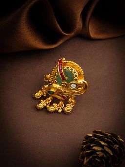 ZEWEL WORKS - Mint Multi-Color Gold Cocktail Ring