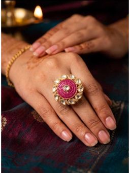 ZEWEL WORKS - Ruby Pink Ring