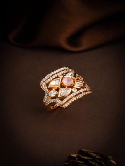 ZEWEL WORKS - Pink Cocktail Ring