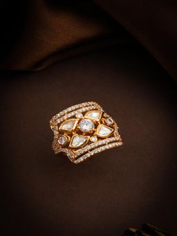 ZEWEL WORKS - White Cocktail Ring