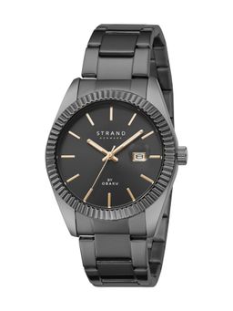 Strand by Obaku - Wellington Dark S721GDBBSB-DS Black Dial Quartz Watch For Men