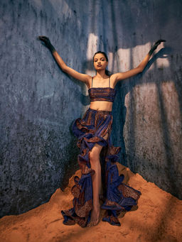 AMKA INDIA - Artichoke Crop Top