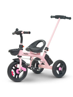 BAYBEE - Pink Baby Tricycle for Kids Balanced Baby Trikes with Parent Control