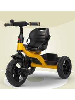 BAYBEE - Yellow Balanced Baby Trikes with Safety Belt, Eva Wheels & Storage Basket