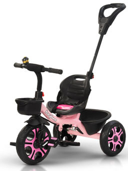 BAYBEE - Pink Tricycle Smart Baby Trike Cycle with Adjustable Parental Handle