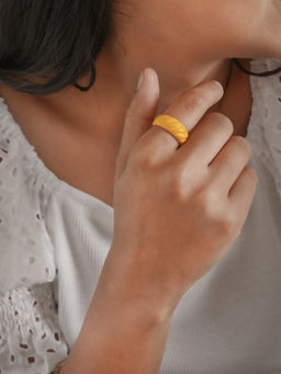 Joker and Witch - Joker & Witch Yellow Truffle Croissant Ring