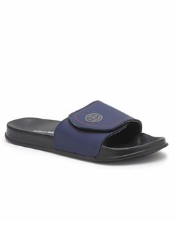 Bewakoof - Marvel Captain America Mens Blue Reflective Velcro Sliders