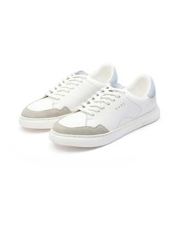 Rare Rabbit - Mens Mawi White Micro Fiber Leather Sneakers