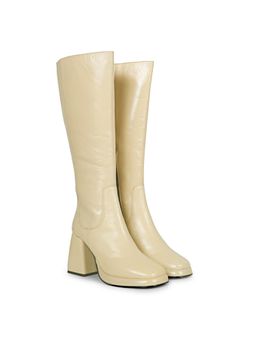 Saint G - Womens Off White Harrod Patent Leather Casual Boots