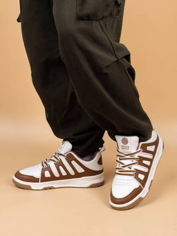 Bacca Bucci - Metrolites Urban Pulse Edition White & Brown Sneakers