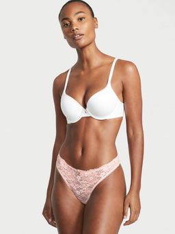 Victoria's Secret - Pink Body By Victoria Lace Front Thong Panty