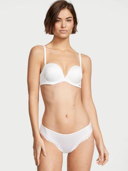 Victoria's Secret - White Very Sexy Smooth Cutout Back Thong Panty (M)