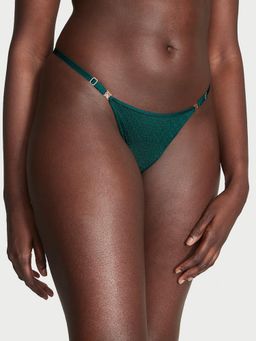Victoria's Secret - Green Very Sexy Icon by Lace Adjustable String Thong Panty