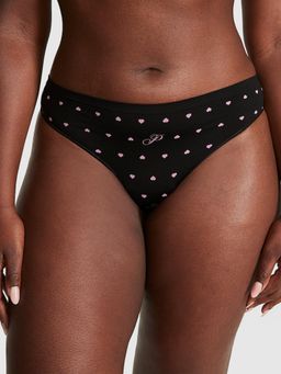 Victoria's Secret - PINK Seamless Thong Panty - Black