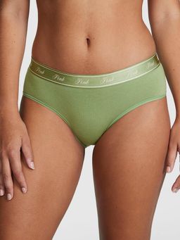 Victoria's Secret - PINK Logo Cotton Hip Hugger Panty - Green