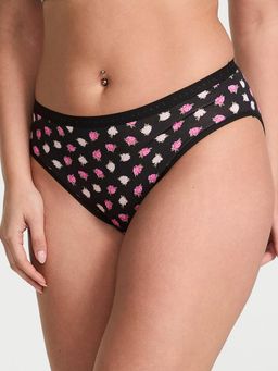 Victoria's Secret - Black Stretch Cotton High-Leg Brief Panty